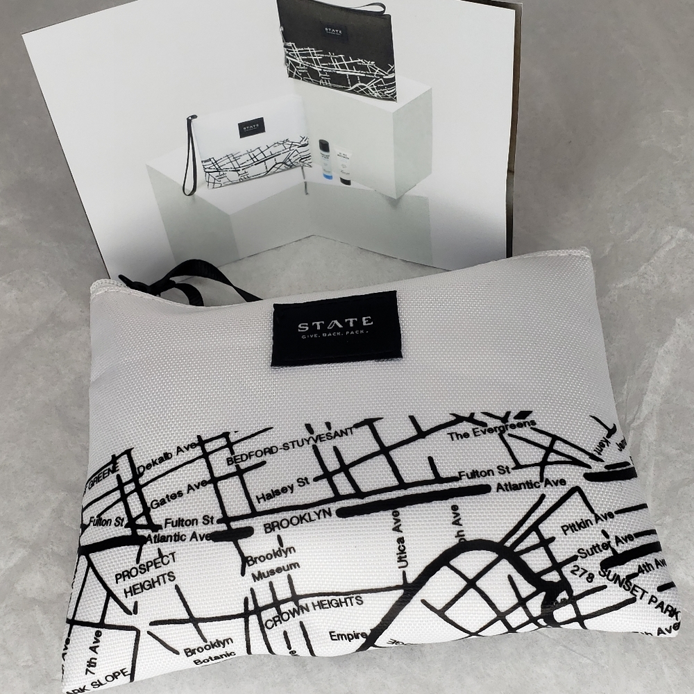 Personal Travel Bag - White 8 pc